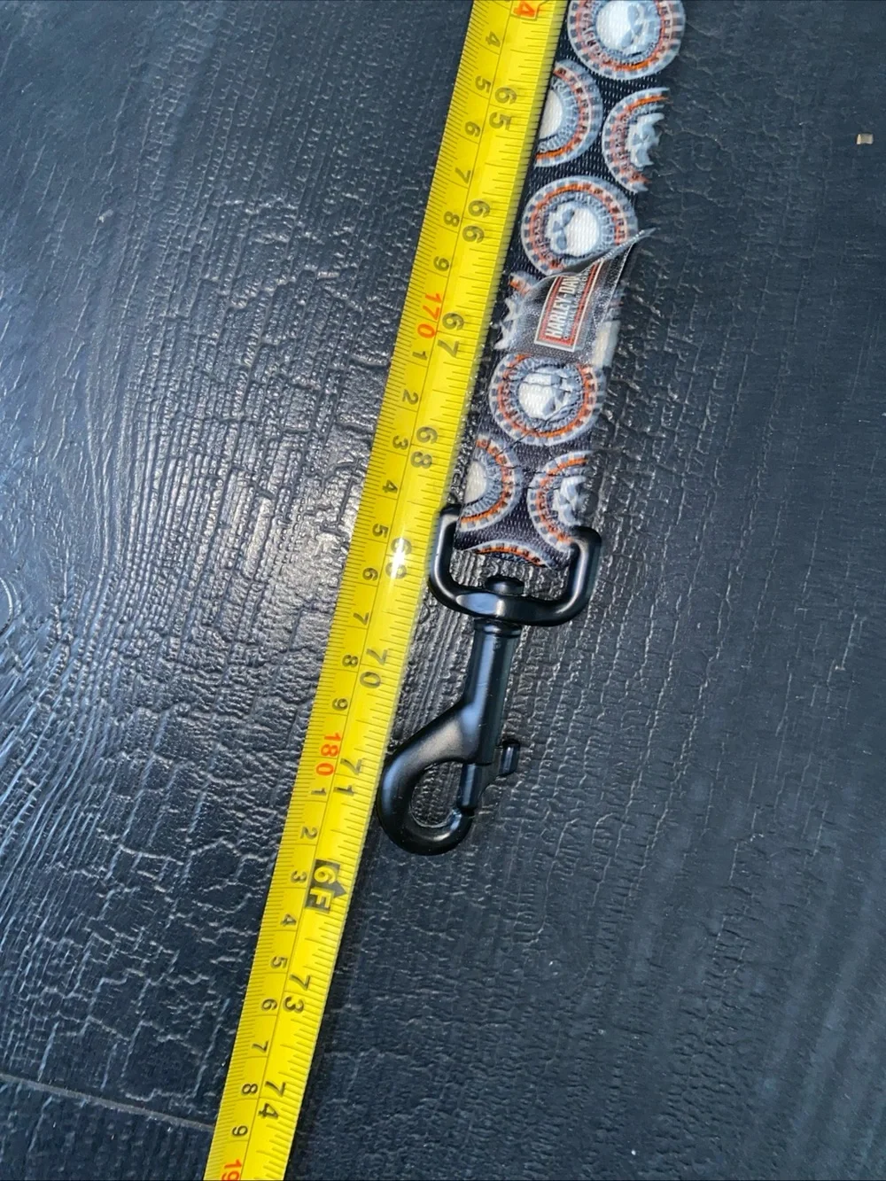 Harley Davidson VTG Dog Pet Leash Skull Print